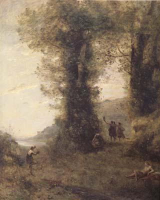 Jean Baptiste Camille  Corot Pastorale (mk11) oil painting picture